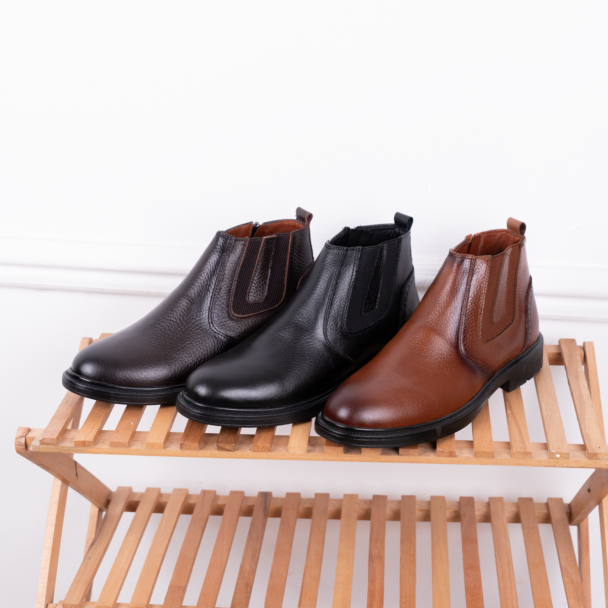 Premium Leather Half Boot