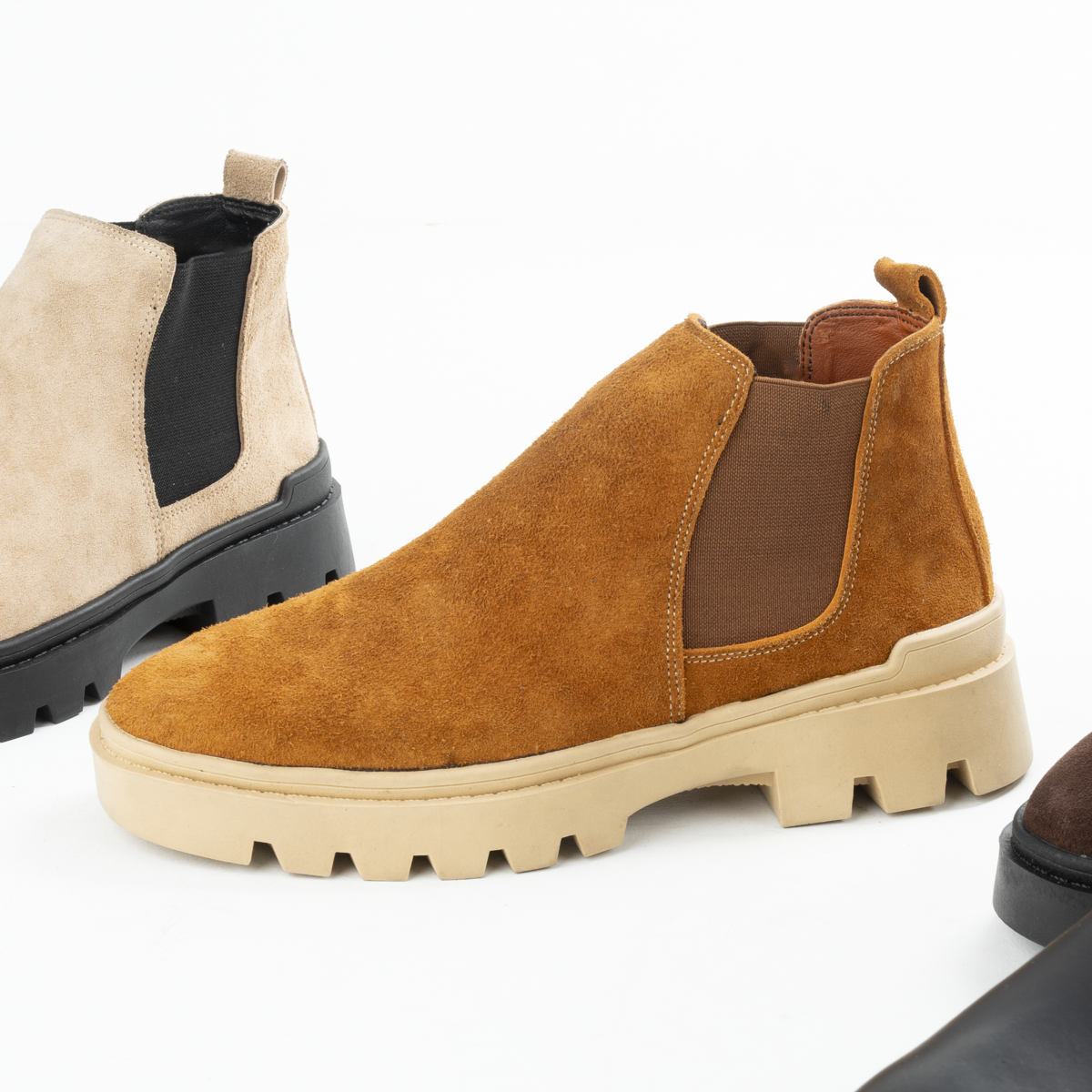 Suede Half Boot