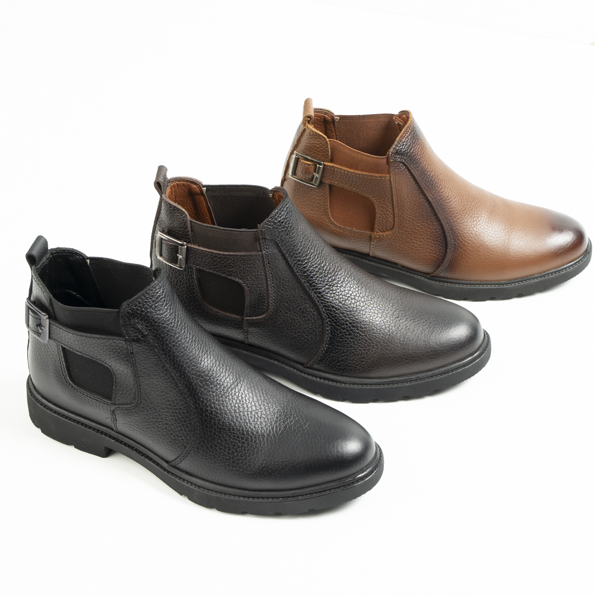 Genuine Leather Half Boots - H10