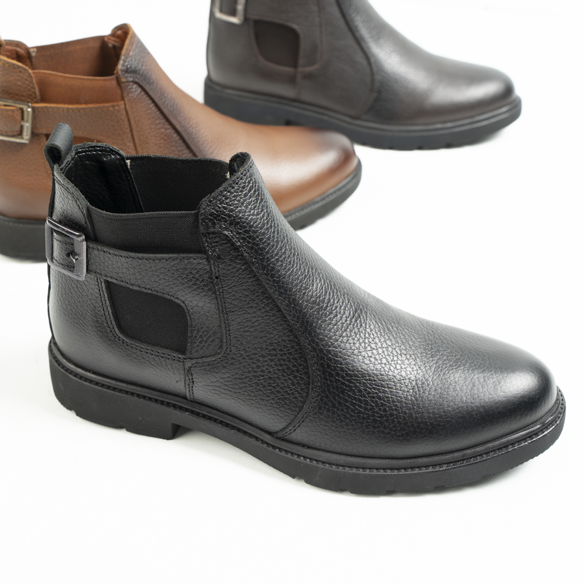 Genuine Leather Half Boots - H10